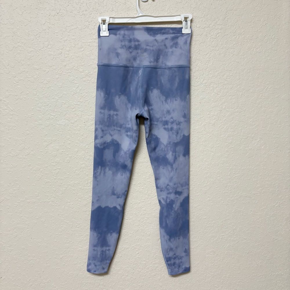 Beyond Yoga Olympus Leggings Blue Marble Tie Dye High Waist Midi 7/8 Size XS - Picture 2 of 6